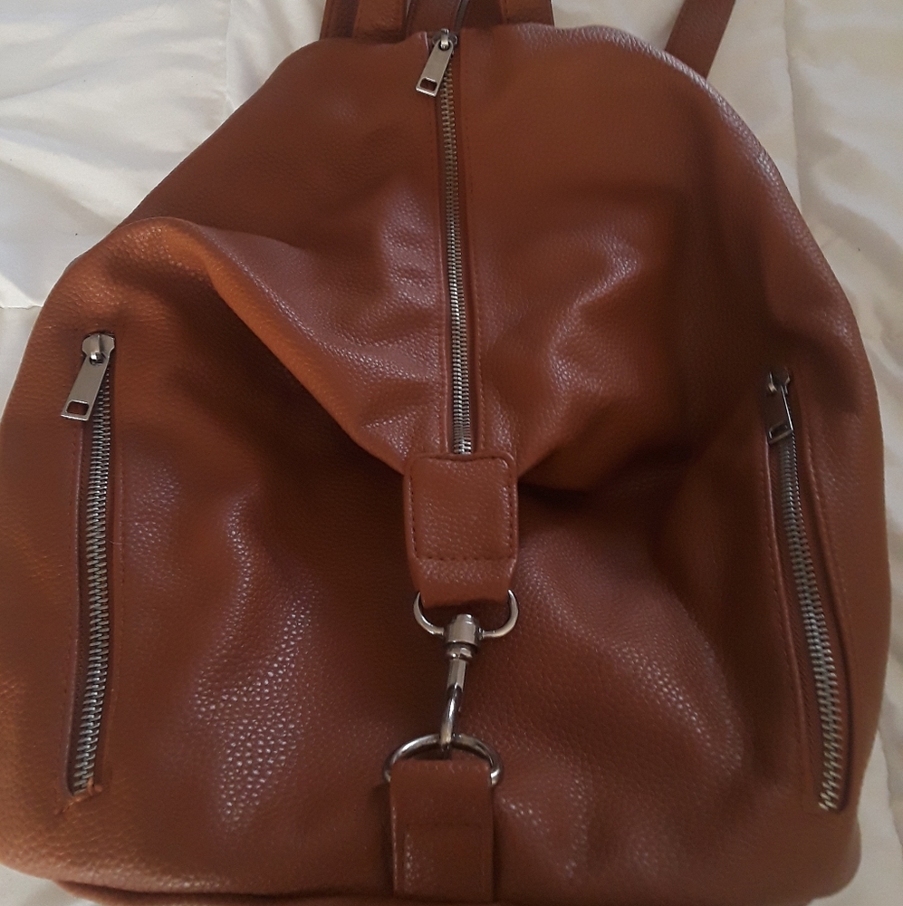 Aeropostale Faux Leather Backpack